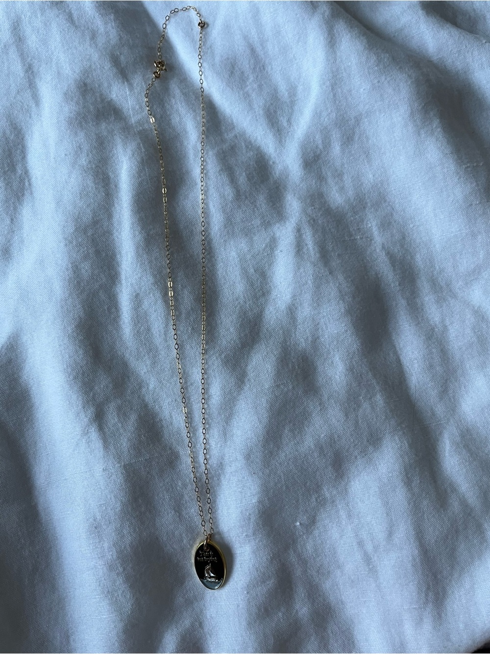 Taylor Swift Inspired 'This Is Me Trying' Sailboat Pendant Necklace - Picture 4 of 5